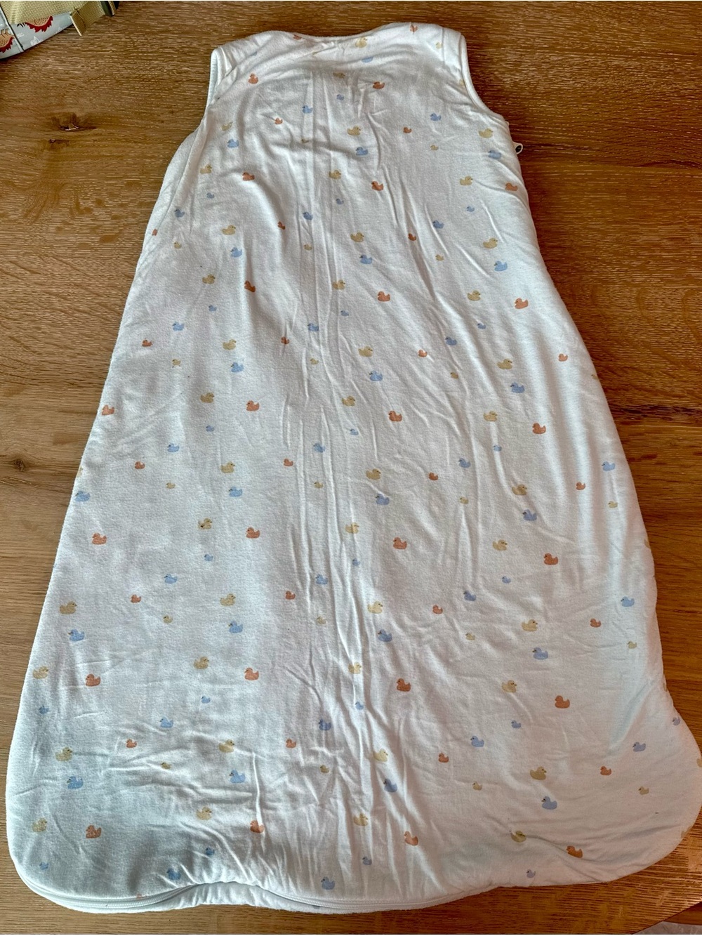 Gunamuna Bamboo Sleep Sack 9–18M 1.0 TOG White Multicolor Duck Print
